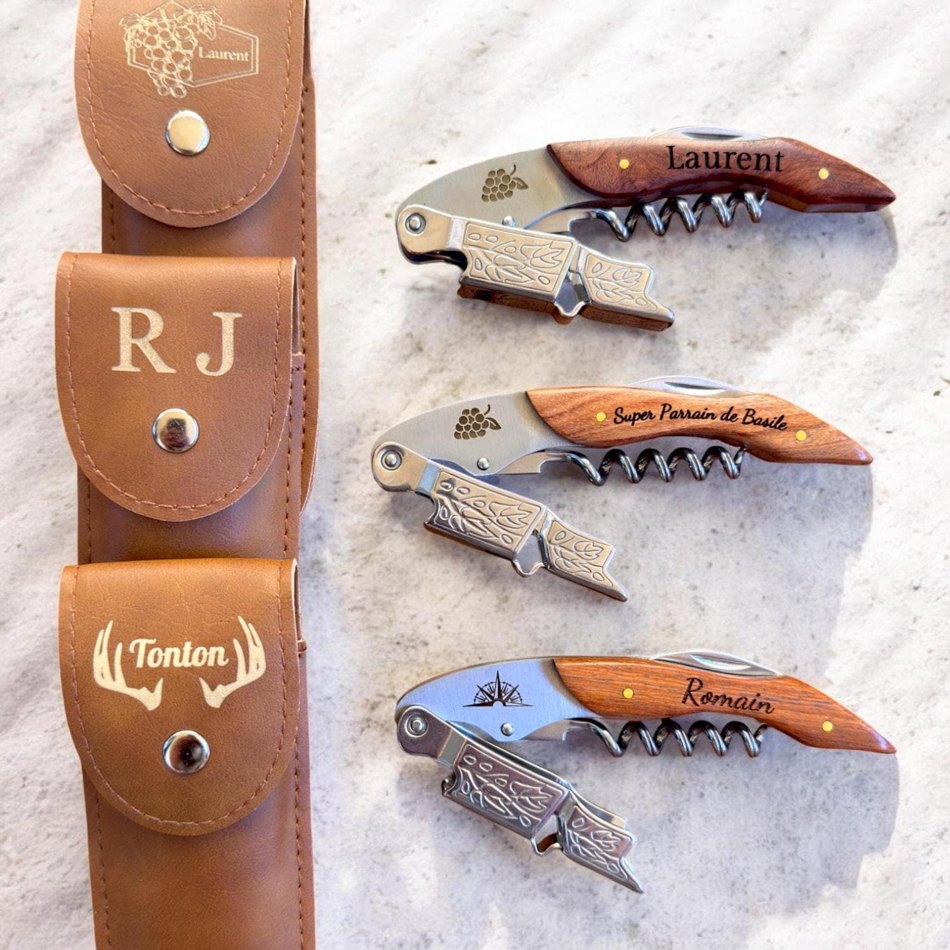 Sommelier personnalisé, création Luxx Engraving